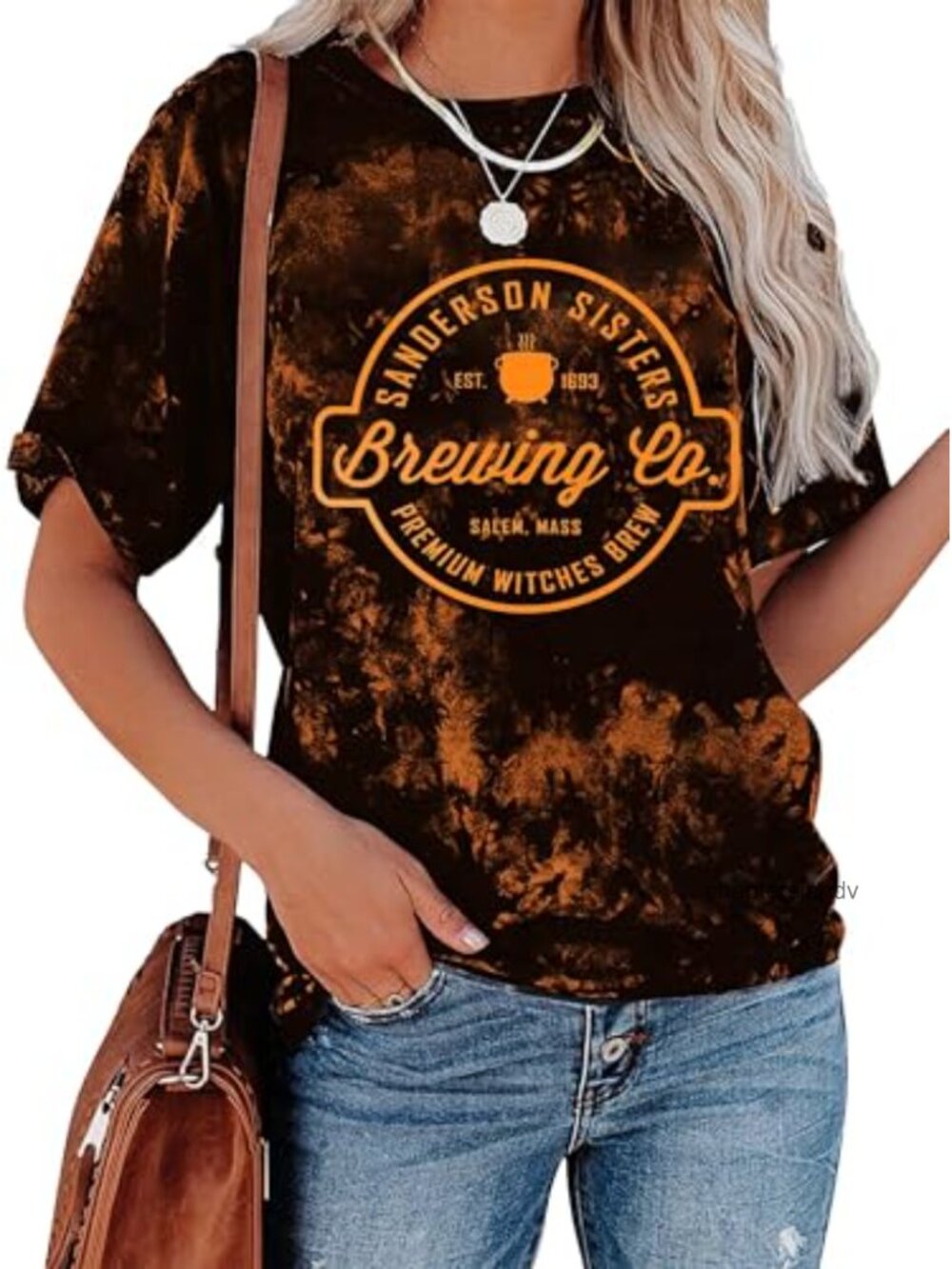Spooky Season Ghost T-Shirt Women Short Sleeve Graphic Tee Halloween Fall Top